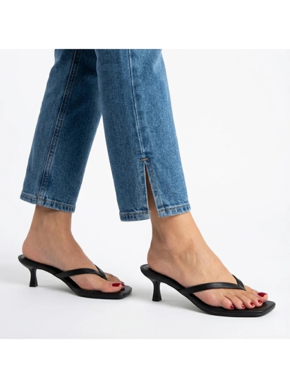 Cushionaire Miami Kitten Heel Sandals Wide-Fit